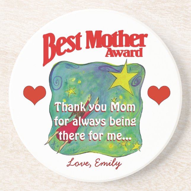 Best Mother Award Untersetzer (Vorne)