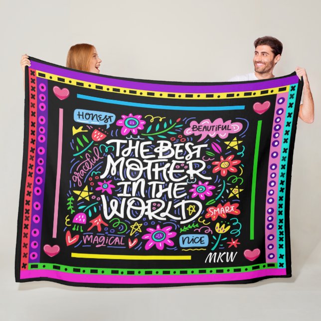 BEST MOTHER Fleece Blanket (Beispiel)