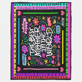 BEST MOTHER Fleece Blanket