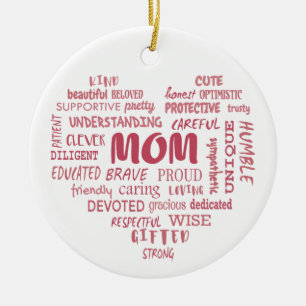 Best Mother Qualitäten und Mama Eigenschaften Invi Keramik Ornament