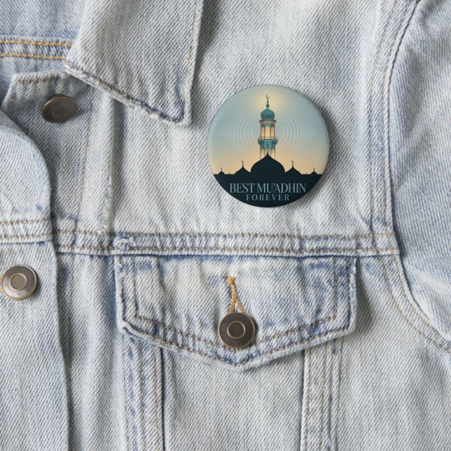 Best Muadhdhin Forever: Unique Mosque Design Button (Beispiel)