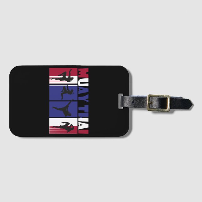 Best Muay Thai dad Gepäckanhänger (Vorderseite (Horizontal))