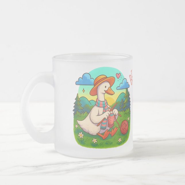 Best Mum Cute Knitting Goose Coffee Mug Mattglastasse (Links)
