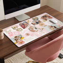 Best Mum Ever Personalized Scrapbook Photo Collage Schreibtischunterlage