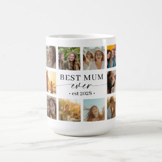 Best Mum Ever Photo Collage Mug Gift Kaffeetasse
