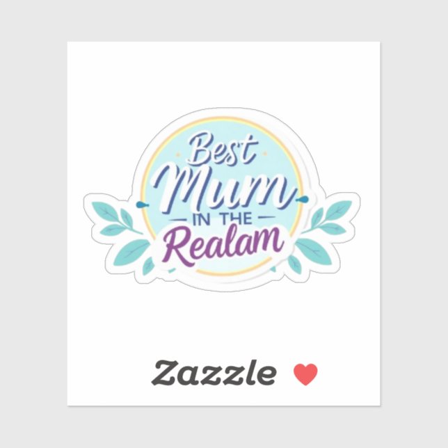 Best Mum in the Realm Gift for Mom Aufkleber (Blatt)