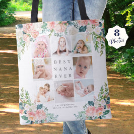 BEST NANA EVA 8 Foto Collage Pink Floral Custom