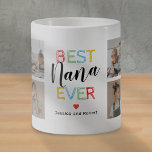 Best Nana Ever 8 Foto Kaffeetasse<br><div class="desc">Personalisierte Oma Kaffee-Tasse mit dem Text "Beste Nana je",  und den Kindernamen. Plus 8 wertvolle Familienfotovorlage für Sie,  um mit Ihren eigenen,  um dies zu einem besonderen Großmuttergeschenk zu machen.</div>