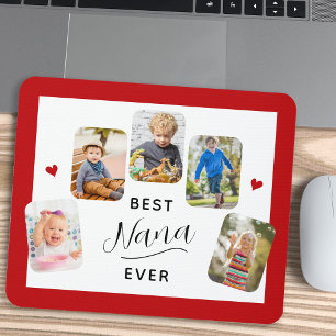 Best Nana Ever Calligraphy 5 Foto Red Mousepad