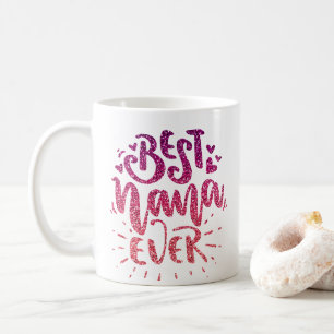 BEST NANA JEMALS GLITZER CUSTOM TYPOGRAPHIE KAFFEETASSE