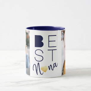 Best Nana Navy Blue Zwei-Foto-Tasse Tasse