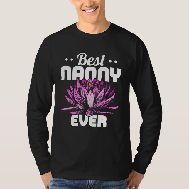 Best Nanny Ever Cute Grandmother Nanny Mothers Day T-Shirt (Vorderseite)