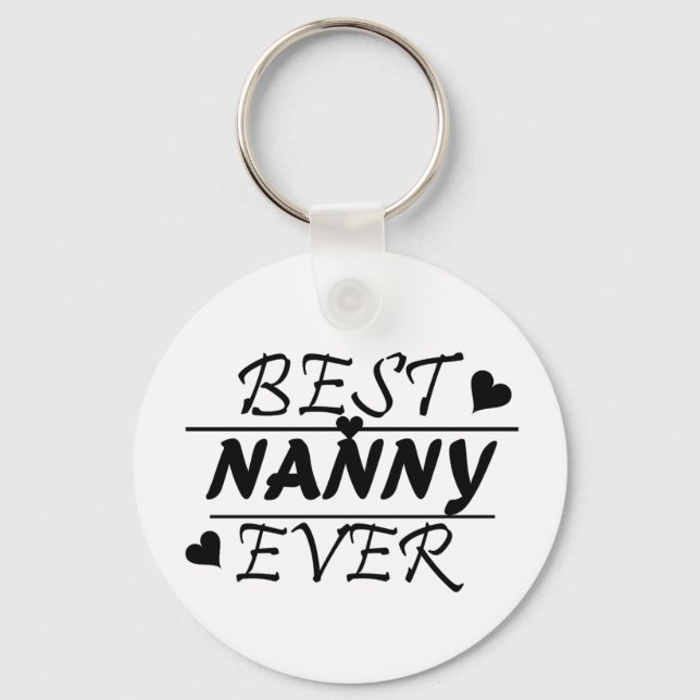 Best Nanny Ever Schlüsselanhänger (Vorderseite)