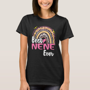 Best Nene Ever Funny Pink Leopard Regenbogenmütter T-Shirt