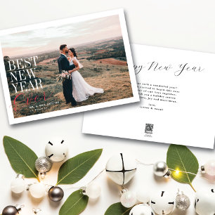 Best New Year Edern Holiday Foto Card Feiertagskarte