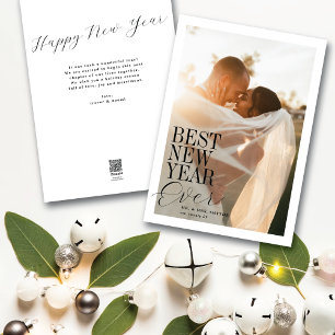 Best New Year Edern Holiday Foto Card Feiertagskarte