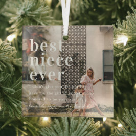 Best Niece Ever | Angebot und Foto Ornament Aus Glas