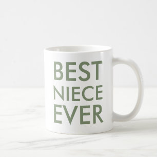 Best Niece Ever Tasse Modernes, einfaches