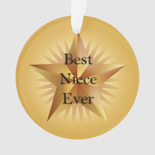 Best Niece je Star Ornament (Vorderseite)