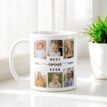 Best Nonna Ever - Grandchildren Kaffeetasse<br><div class="desc">Feiern Sie die "Beste Nonna je" mit dieser personalisierten Grandkinder Foto Collage Coffee Tasse. Dieses herzliche Geschenk besticht durch eine liebevoll arrangierte Collage aus hochgeliebten Fotos, die besondere Momente einfangen, ergänzt durch eine herzliche Botschaft. Aus hochwertiger Keramik gefertigt, ist es sowohl Mikrowellen- als auch Geschirrspüler sicher für Bequemlichkeit und Langlebigkeit....</div>