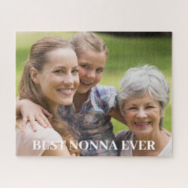 Best Nonna Grandmutter Foto Puzzle
