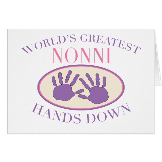 Best Nonni Hands Down T - Shirt (Vorderseite (Horizontal))
