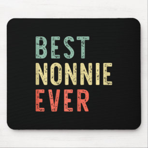 Best Nonnie Ever Family Funny Vintag Retro Mousepad