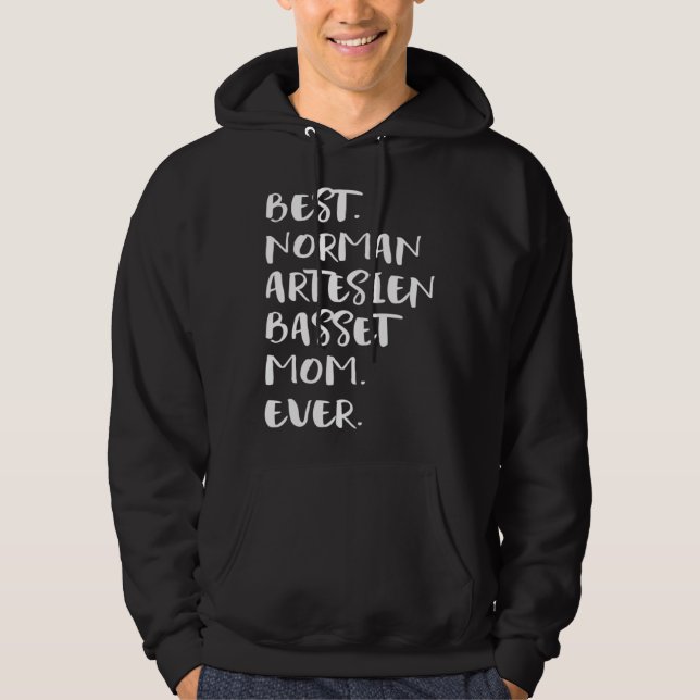 Best Norman Artesien Basset Mom Ever Basset Artési Hoodie (Vorderseite)