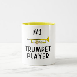Best Number 1 Trumpet-Player Zweifarbige Tasse