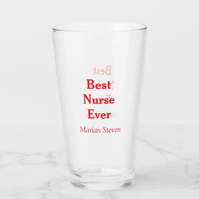 Best nurse ever medical professional paramedical d glas (Vorderseite)