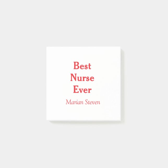 Best nurse ever medical professional paramedical d post-it klebezettel (Vorderseite)