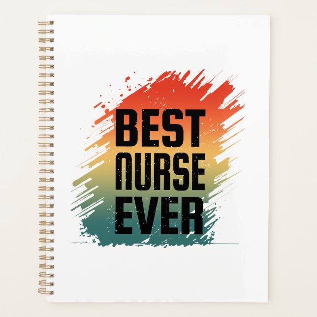 BEST NURSE EVER PLANER (Vorderseite)