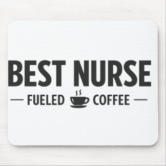 Best Nurse Fueled by Coffee Mouse Pad Mousepad
