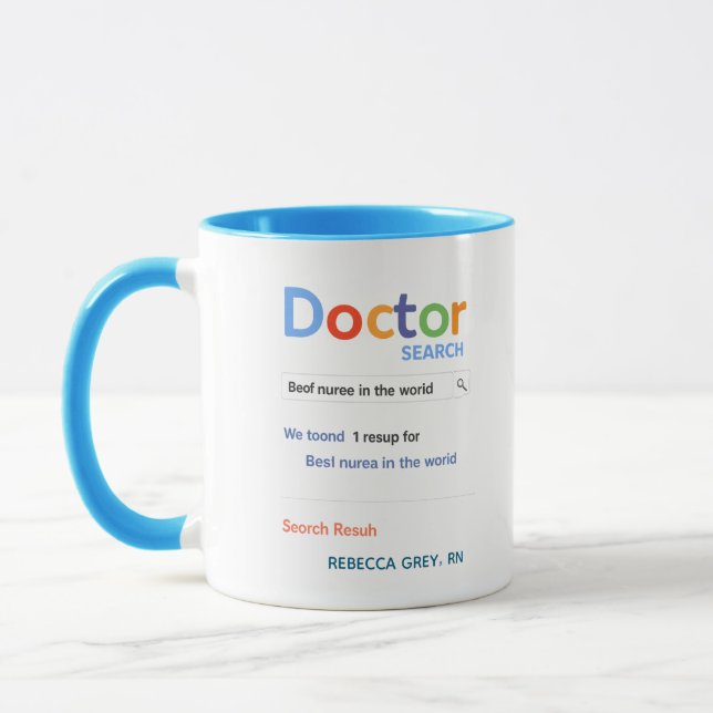 Best Nurse in the World Personalized Mug Tasse (Links)