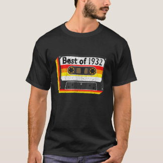 Best of 1932 Mixtape Kassette Tape 90. Geburtstag T-Shirt