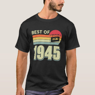 Best of 1945 Vintag Retro-Kassettenband 77. Geburt T-Shirt