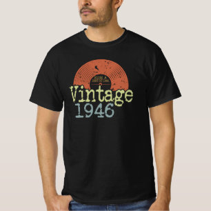 Best of 1946 Vintager Vinyl, Geboren 1946 Geburtst T-Shirt