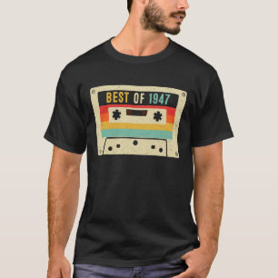 Best of 1947 Cassette Tape Retro Vintag 76. Geburt T-Shirt