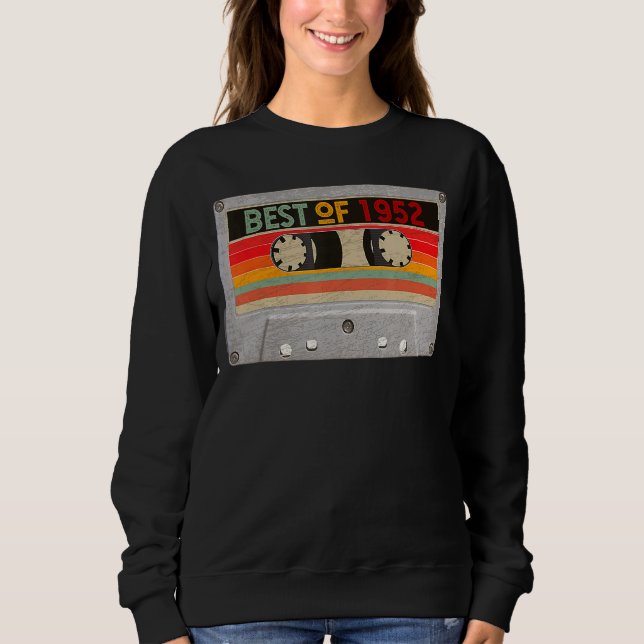 Best of 1952 Mixtape, 70. Geburtstag Sweatshirt (Vorderseite)