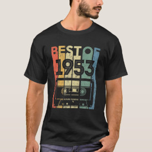 Best of 1953 69 Year Old Gifts Cassette Tape 69th T-Shirt