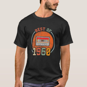 Best of 1960 61. Geburtstag Retro-Kassette Gif T-Shirt