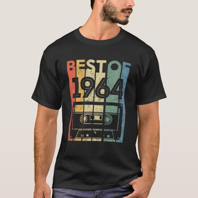 Best of 1964 58 Year Old Gifts Cassette Tape 58. T-Shirt (Vorderseite)