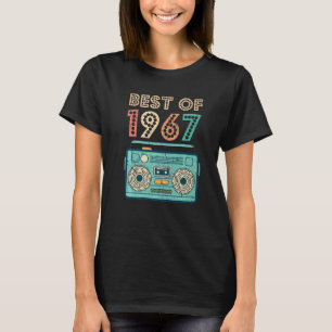 Best Of 1967 55. Geburtstag Kassette Retro Vintage T-Shirt