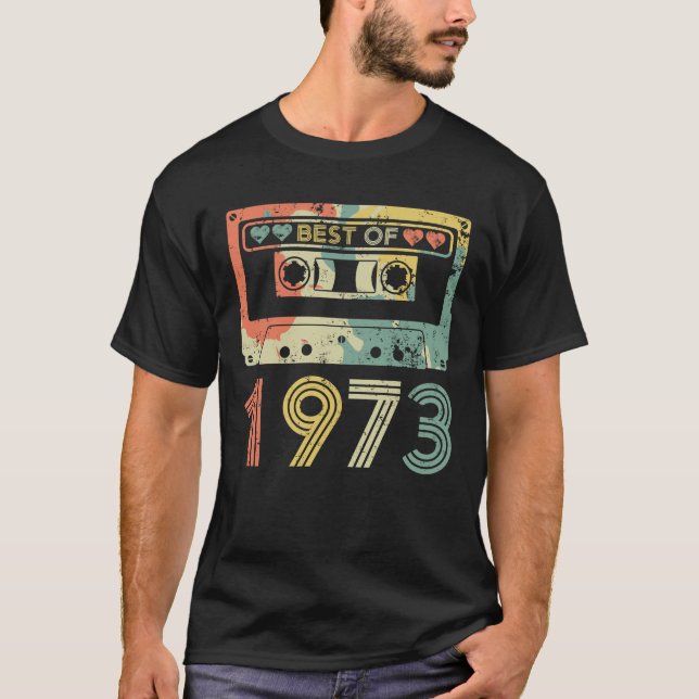 Best of 1973 - Retro-Kassetten der 70er Jahre T-Shirt (Vorderseite)