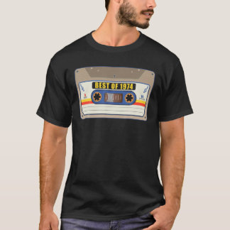 Best Of 1974 47. Geburtstag Kassettenband Vintage T-Shirt