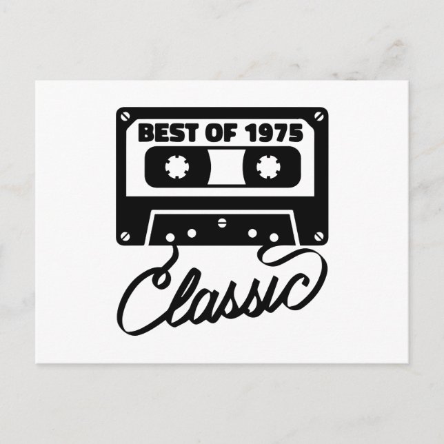 Best of 1975 classic feiertagspostkarte (Vorderseite)
