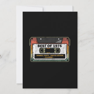 Best of 1975 Vintag Cassette Funny Birthday Gesche Einladung