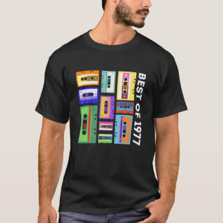 Best of 1977 Cassette Tape 80er 90S Retro Mixtape  T-Shirt