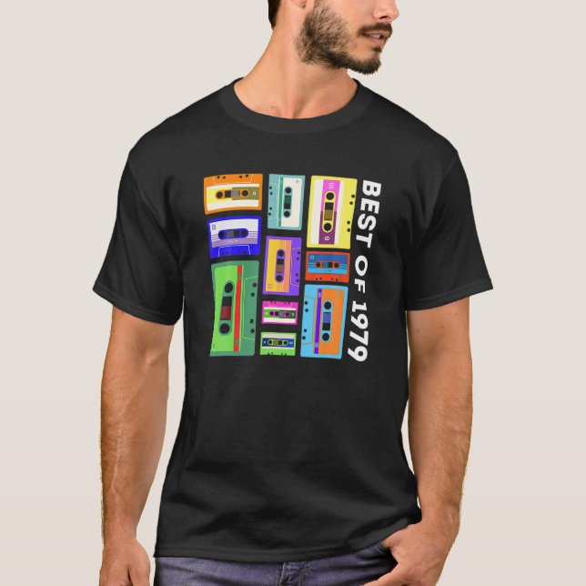 Best of 1979 Cassette Tape 80er 90S Retro Mixtape  T-Shirt (Vorderseite)