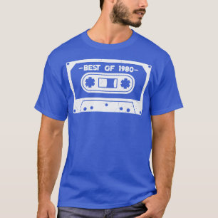 Best of 1980 Retro Cassette Tape 1980 Geburtstag T-Shirt